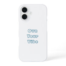 Eigen Vibe - Stijlvolle iPhone 16 Back Hoesje