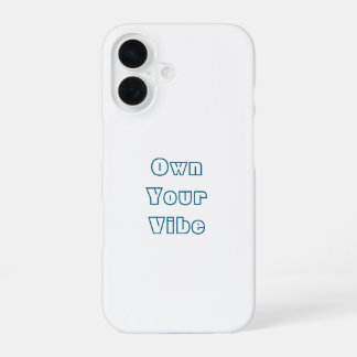 Eigen Vibe - Stijlvolle iPhone 16 Back Hoesje