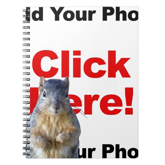 Eigen vierkant toevoegen notitieboek (Voorkant)