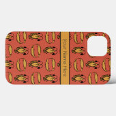 Eigen vis krokodil Egyptisch Tribaal Rood Geel Case-Mate iPhone Case (Achterkant (horizontaal))