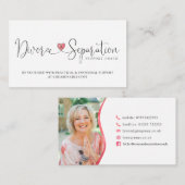 Eigen Visitekaartjes voor scheidingslak en scheidi (Voorkant / Achterkant)