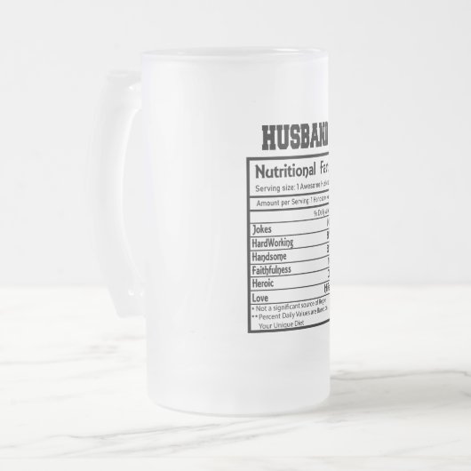 Eigen voedingswaarde-eigenschappen diepgevroren Mo Matglas Bierpul (Voorkant links)