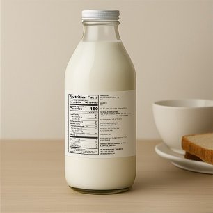 Eigen voedseletiket conform de FDA Likeurfles Etiket