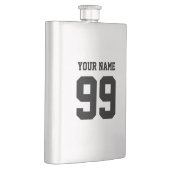 Eigen vuilnisflesje met jersey nummer roestvrij st heupfles (Rechts)