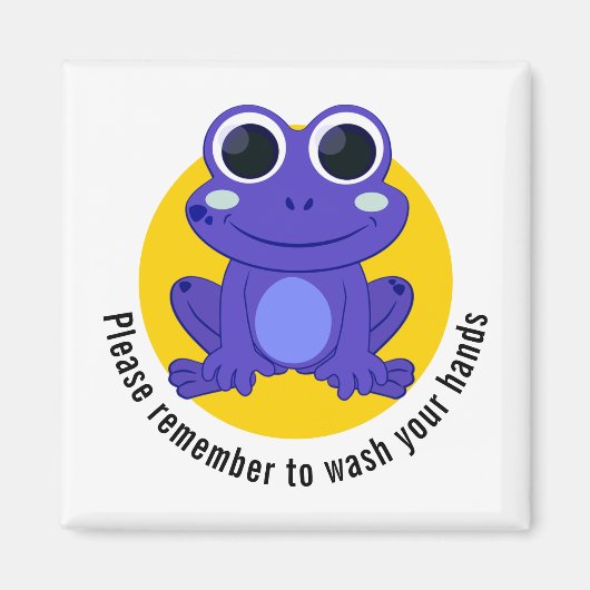 Eigen was uw handen Kinder kikker Magneet (Voorkant)