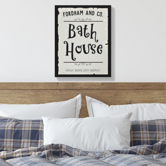 Eigen wasdroog wasdroog wasdroog wasgoed voor Eige Canvas Afdruk (Insitu (Slaapkamer))