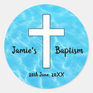 Eigen wateren van de Baptism-sticker Ronde Sticker