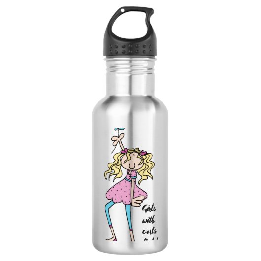 Eigen waterfles (24 oz), wit (Voorkant)