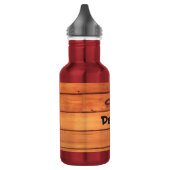 Eigen waterflesje (18 oz) Rood met bruin Waterfles (Links)