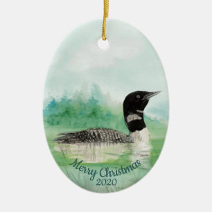 Eigen Waterverf voor kerstmis Keramisch Ornament