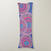 Eigen,  wervelcirkels tornado schattige kunst lichaamskussen (Voorkant Verticaal)