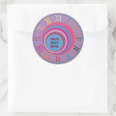 Eigen,  wervelcirkels tornado schattige kunst ronde sticker (Tas)