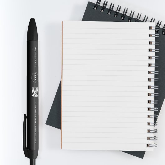 Eigen zakelijke bedrijven - QR-code en tekst eenvo Zwarte Inkt Pen