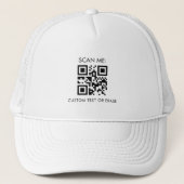 Eigen zakelijke bedrijven - QR-code en tekstminima Trucker Pet (Voorkant)