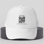 Eigen zakelijke bedrijven - QR-code en tekstminima Trucker Pet