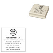 Eigen zakelijke Logo Rubber Stempel (Gestempeld)
