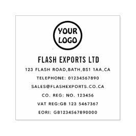Eigen zakelijke Logo Rubber Stempel