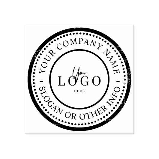 Eigen zakelijke Logo Rubber Stempel (Afrduk)
