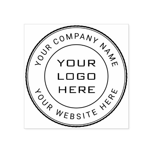 Eigen zakelijke Logo Rubber Stempel (Afrduk)