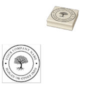 Eigen zakelijke Logo Rubber Stempel (Gestempeld)