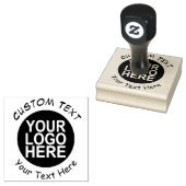 Eigen zakelijke Logo Rubber Stempel (Gestempeld)