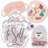 Eigen zorg Aangepaste vinylstickers Sticker (Voorkant)