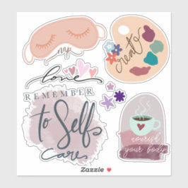 Eigen zorg Aangepaste vinylstickers Sticker