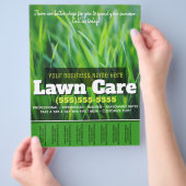 Eigen zorg.  Adverteren tapblad Flyer (Hand)