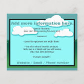 Eigen zorg. Landschappelijk ontwerp. Mowing. Marke Flyer (Achterkant)