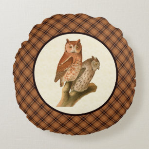  eigenaar met Rustic Oranje Herfst Pset Rond Kussen