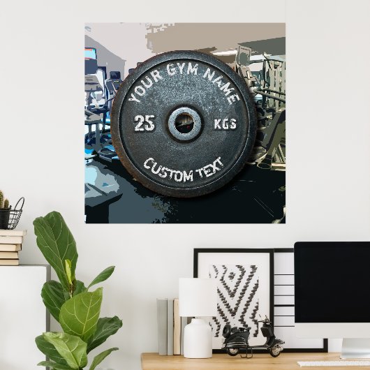 eigenaar of gebruiker van gym met fitness Funny Poster (Thuiskantoor)