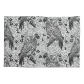 Eigenaar van de eikenboom, zwart-wit kussensloop (Achterkant-Links)