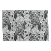 Eigenaar van de eikenboom, zwart-wit kussensloop (Achterkant-Rechts)