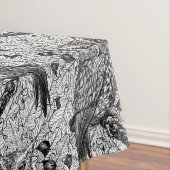 Eigenaar van de eikenboom, zwart-wit tafelkleed (Voorbeeld)