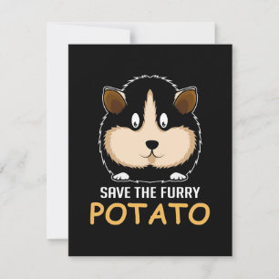 Eigenaar van de Furry Potato Guinee Pig Bedankkaart