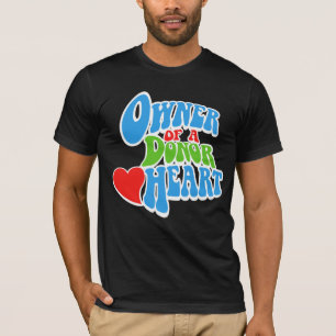 Eigenaar van een donor-hart, harttransplantant ont t-shirt
