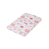 Eigenaar van Feathers Pink Coral Bathmat Badmat (Gekanteld)