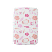 Eigenaar van Feathers Pink Coral Bathmat Badmat (Voorkant Verticaal)