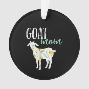 Eigenaar van geit-mam Floral Pet Goat Ornament