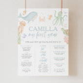 Eigenaar van het Zee 1e Verjaardag Milestone Poste Poster