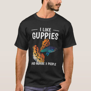 Eigenaar van visaquarium ik hou van geuppies en mi t-shirt