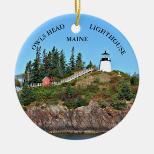 Eigenaards vuurtoren, Maine Ornament