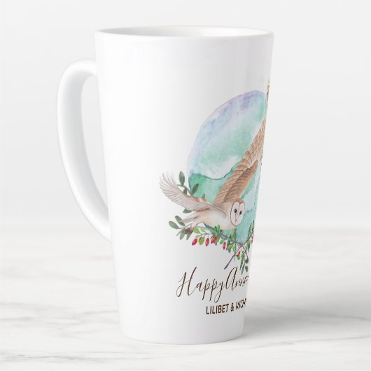 Eigenaars gepersonaliseerd latte mok (Linkerhoek)