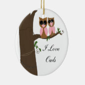 Eigenaars in een boom keramisch ornament (Rechts)