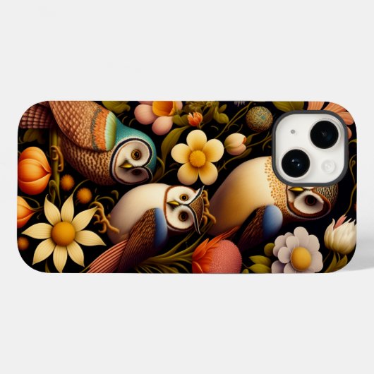 Eigenaren en bloemen | Modern Haeckel Case-Mate iPhone Case (Achterkant (horizontaal))