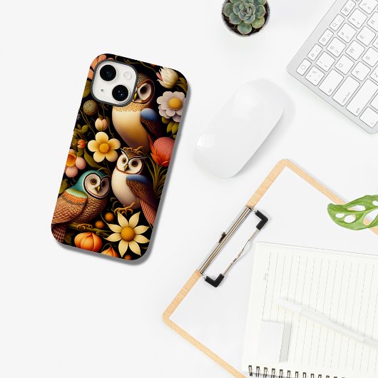 Eigenaren en bloemen | Modern Haeckel Case-Mate iPhone Case