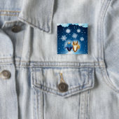 Eigenaren in de liefde, knop vierkante button 5,1 cm (In situ)