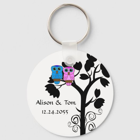 Eigenaren - Love Bird Wedding Favors Sleutelhanger (Voorkant)