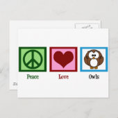 Eigenaren van Peace Love Briefkaart (Voorkant / Achterkant)