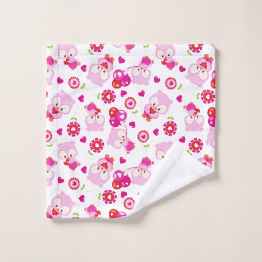 Eigendom, kotelbezit, roze bezit, hart bad handdoek (Wasdoekje)